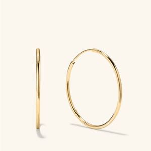 Mejuri Between Hoops 14k gold NWT